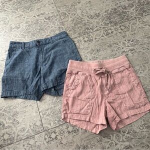 BUNDLE | Womens Shorts | A New Day Chambray & KUT from the Kloth Pink SZ 2 / XS